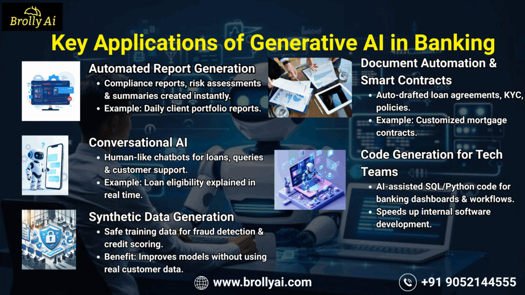 Key Applications of Generative AI in Banking