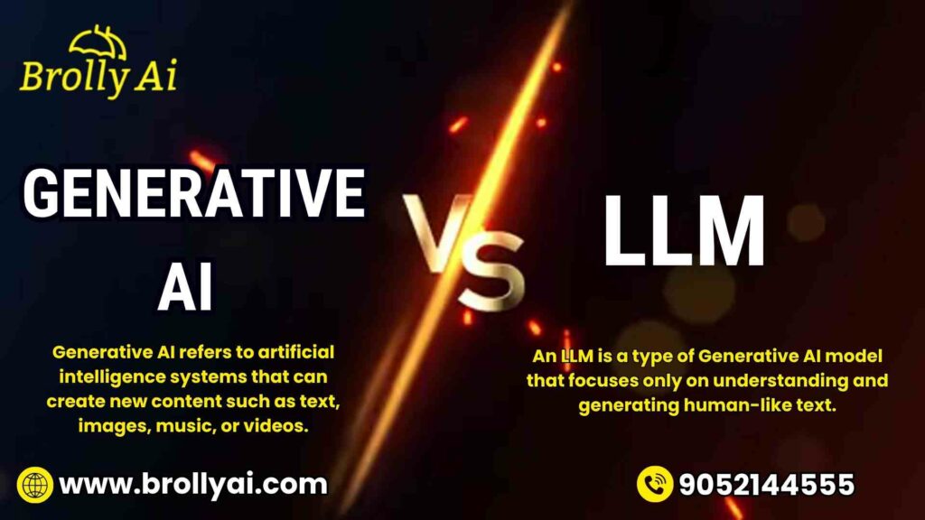 Generative AI vs LLMs