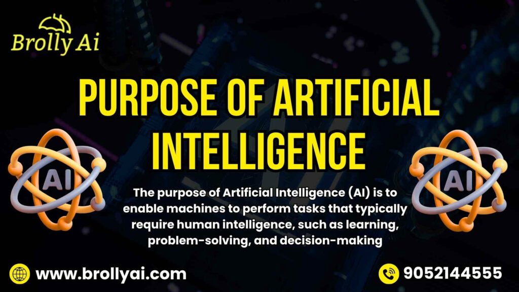 Purpose Of Artificial Intelligence