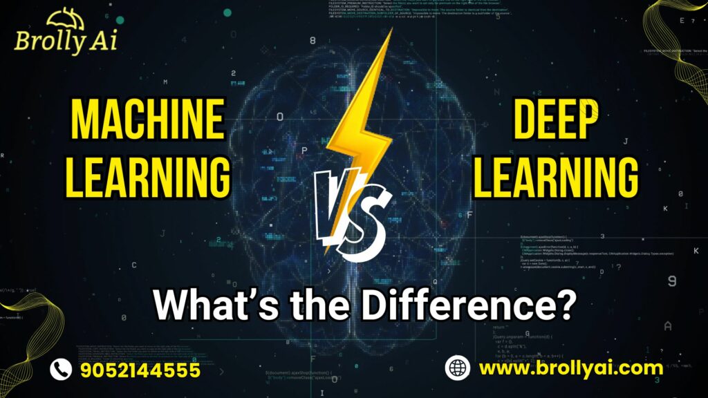 Machine Learning vs Deep Learning Whats The Difference
