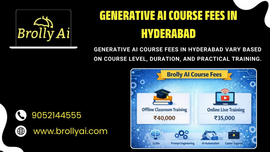 Generative AI Course Fees In Hyderabad
