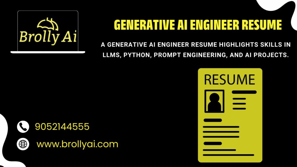 Generative AI Enginner Resume