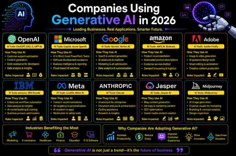 Companies Using Generative AI in 2026