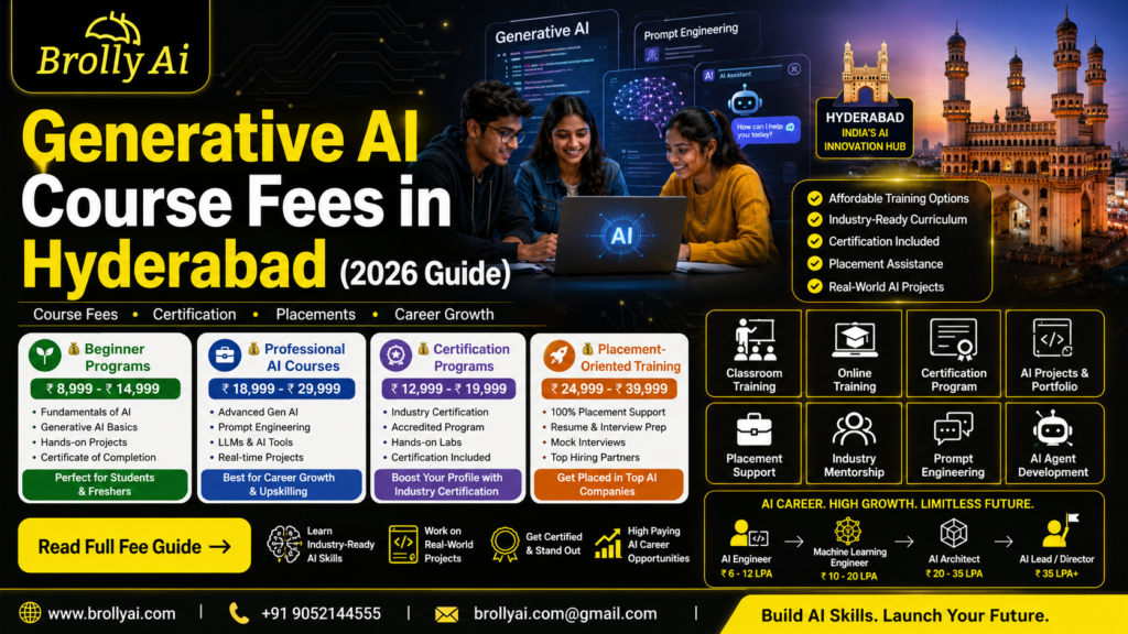 Generative AI Course Fees in Hyderabad